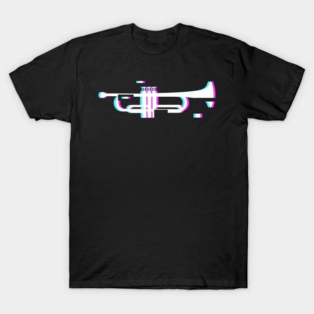 Glitch Trumpet | Marching Band T-Shirt by MeatMan